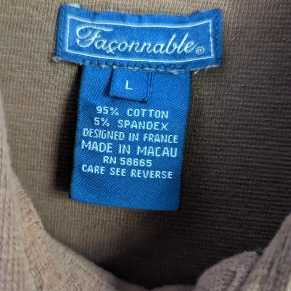 Men's Long Sleeve Polo - Faconnable - Picture 5 of 6